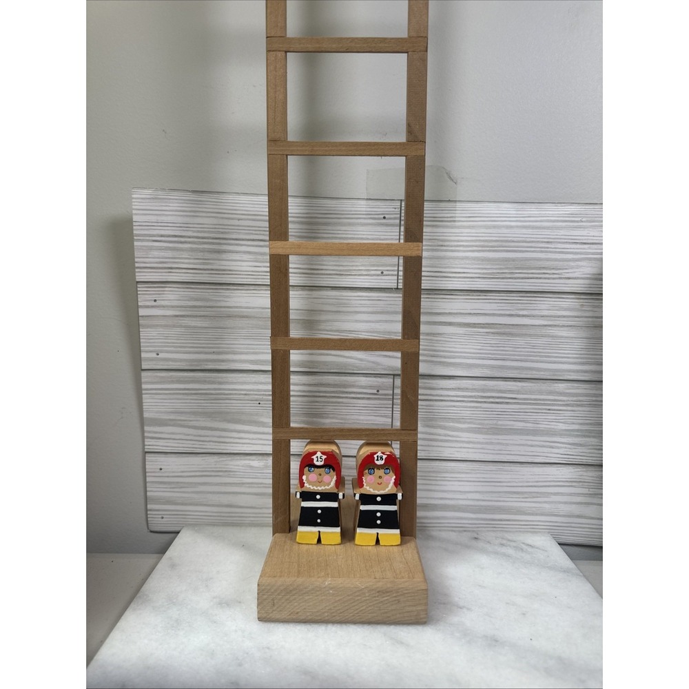 Vintage Wooden Climbing Ladder Tumbling Toy Blocks The Toy Tree 21.5"